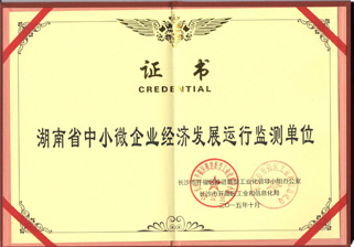 湖南省中小微企業(yè)經(jīng)濟發(fā)展運行檢測單位